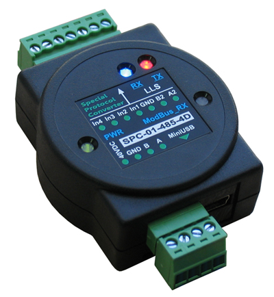 Конвертер протокола <b>LLS</b> в <b>MODBUS</b>-Устройство для преобразования протокола датчиков уровня топлива LLS в MODBUS-RTU